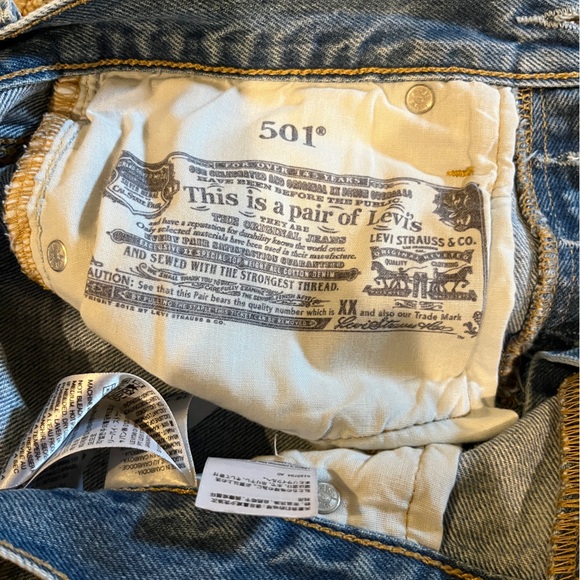 Levi’s 501 cutoff shorts. - Picture 3 of 4